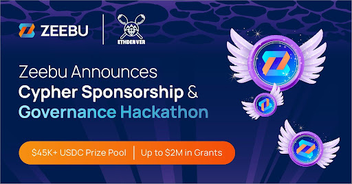 Zeebu Takes ETHDenver by Storm as Cypher Sponsor, Presents ZBU Governance Hackathon with Prize Pool of Over $45K in Prizes, $2M in Grants